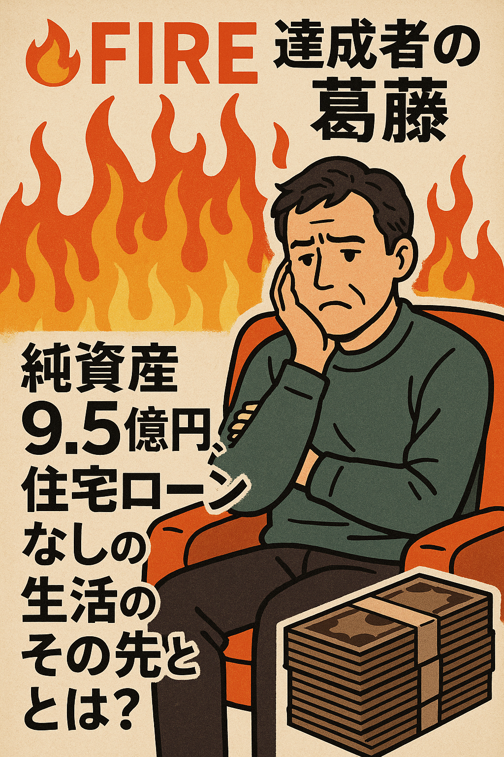 🔥FIRE達成者の葛藤:純資産9.5億円、住宅ローンなしの生活のその先とは?