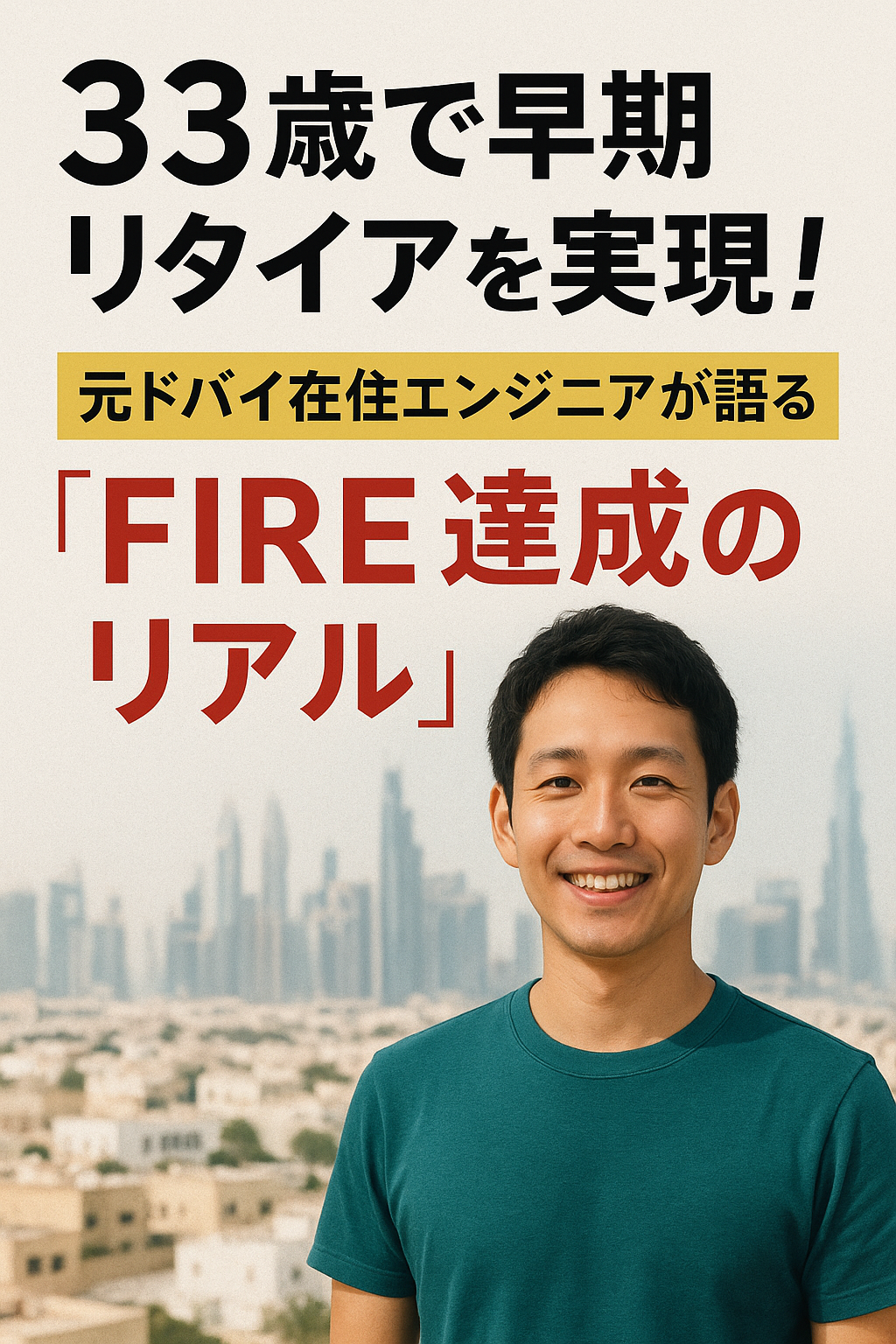 💰 33歳で早期リタイアを実現!元ドバイ在住エンジニアが語る「FIRE達成のリアル」