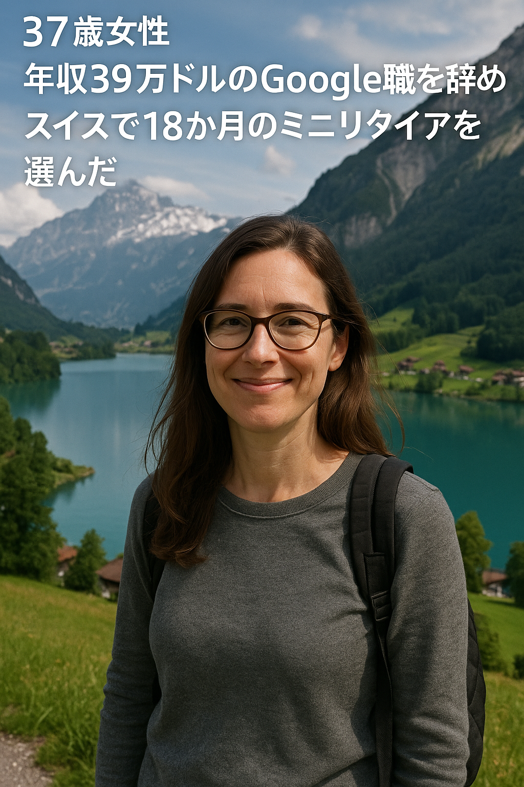 年収39万ドルのGoogle職を辞めてスイスで18か月のミニリタイアを選んだ37歳女性