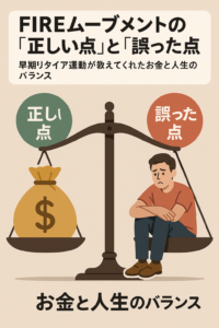 FIREムーブメントの「正しい点」と「誤った点」──早期リタイア運動が教えてくれたお金と人生のバランス