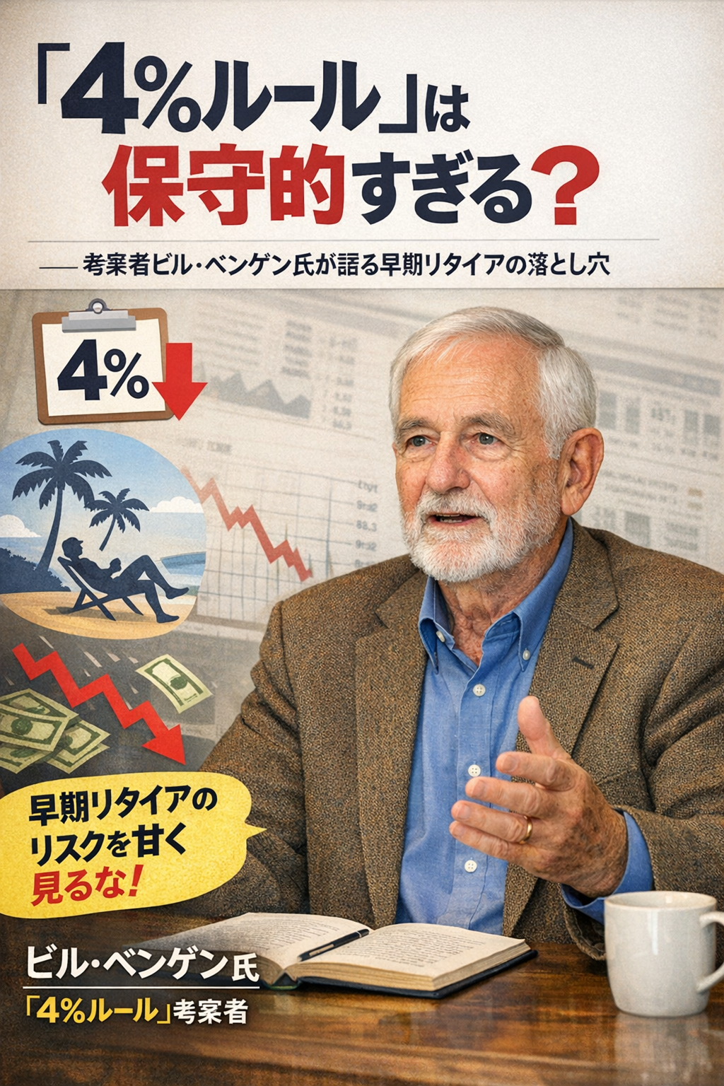「4％ルール」は保守的すぎる？──考案者ビル・ベンゲン氏が語る早期リタイアの落とし穴