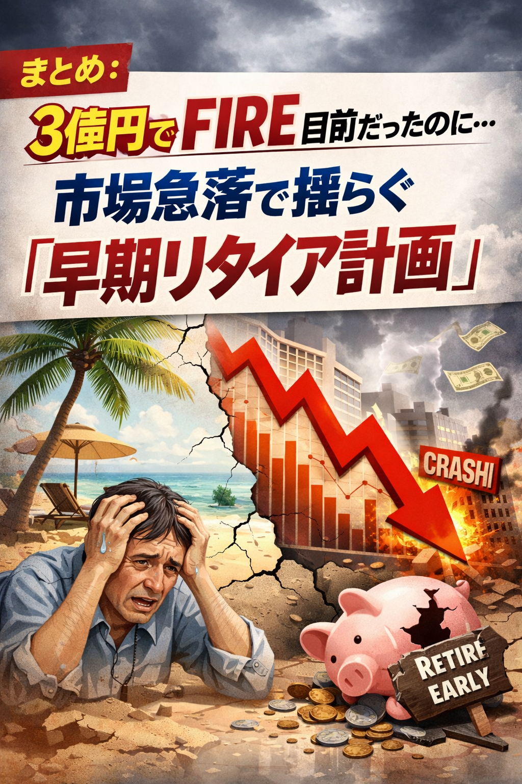 まとめ：3億円でFIRE目前だったのに…市場急落で揺らぐ「早期リタイア計画」